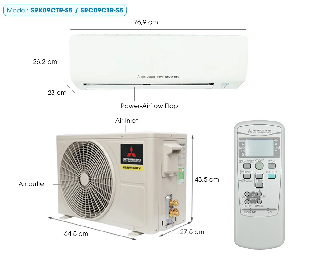 Máy lạnh Mitsubishi Heavy SRK09CTR-S5 (1.0Hp) 10 mitsubishi-heavy-srk09ctr-s5-1-0hp-1