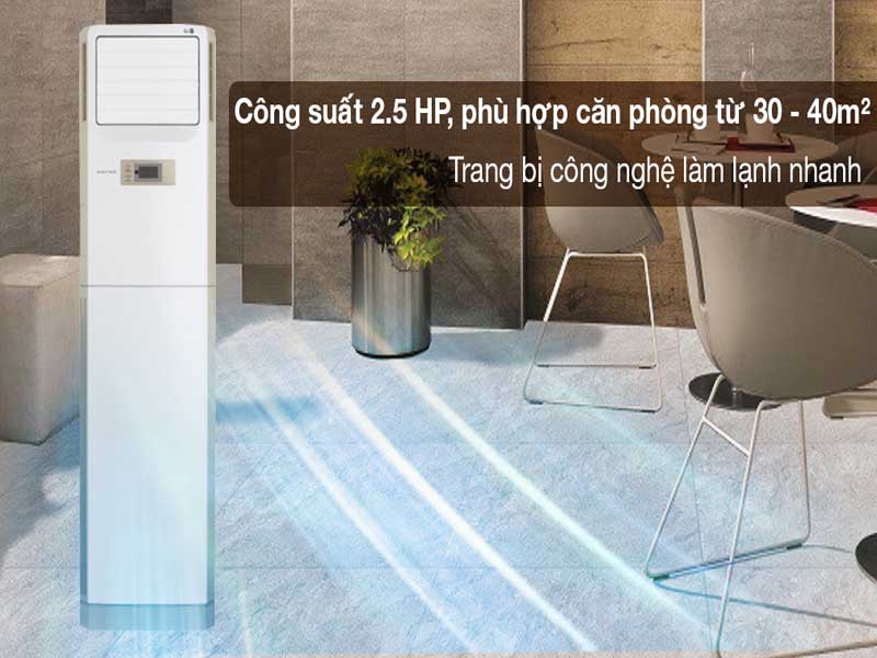 cong suat 2 5hp lam lanh nhanh