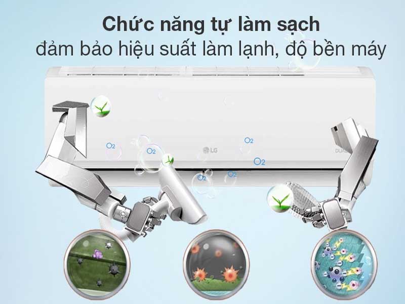 chuc nang tu lam sach may lg