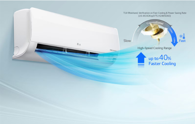 Jet Cool là công nghệ độc quyền của riêng dòng LG với khả năng làm lạnh nhanh chóng