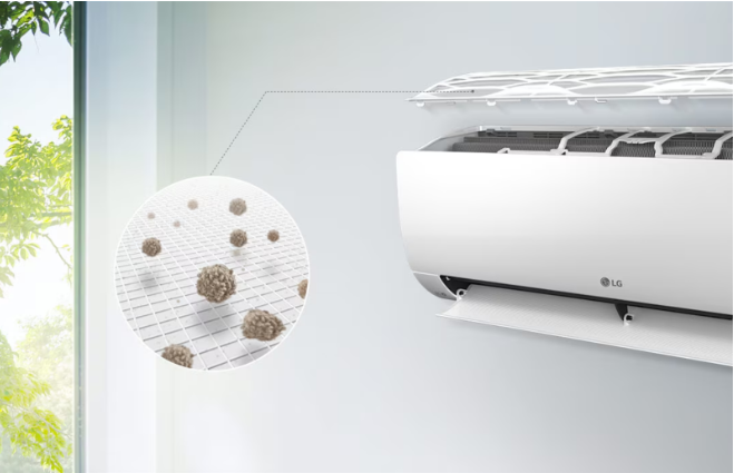 Máy lạnh LG 9000BTU IEC09G1 bạn sẽ hoàn toàn yên tâm không gian trong phòng sẽ thực sự trong lành và an toàn