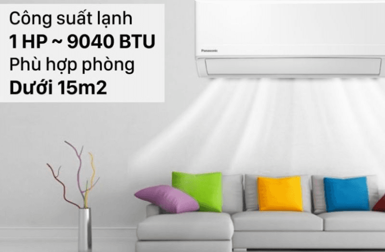 Máy lạnh Panasonic với nhiều phân khúc sản phẩm cùng các công suất khác nhau phù hợp với từng diện tích, không gian phòng