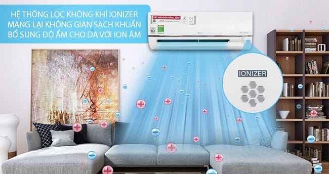 Một trong những ưu điểm vượt trội của máy lạnh LG chính là hiệu quả làm lạnh cực nhanh chóng