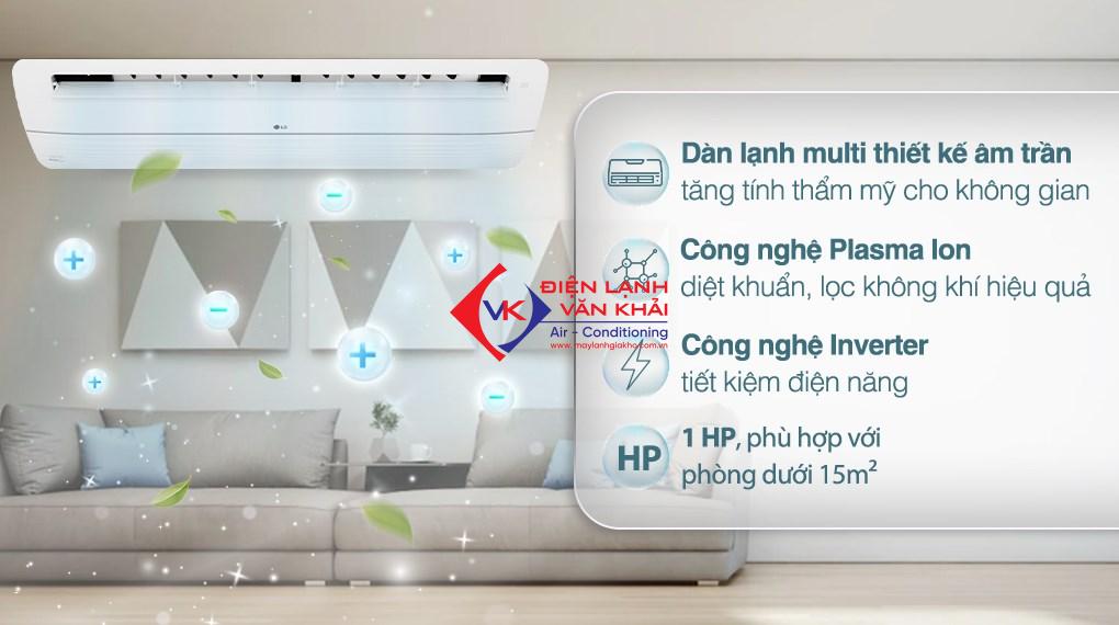 Dàn lạnh âm trần Multi LG Inverter 1.0 HP (1 Ngựa) AMNQ09GTUA0/PT-UAHW0