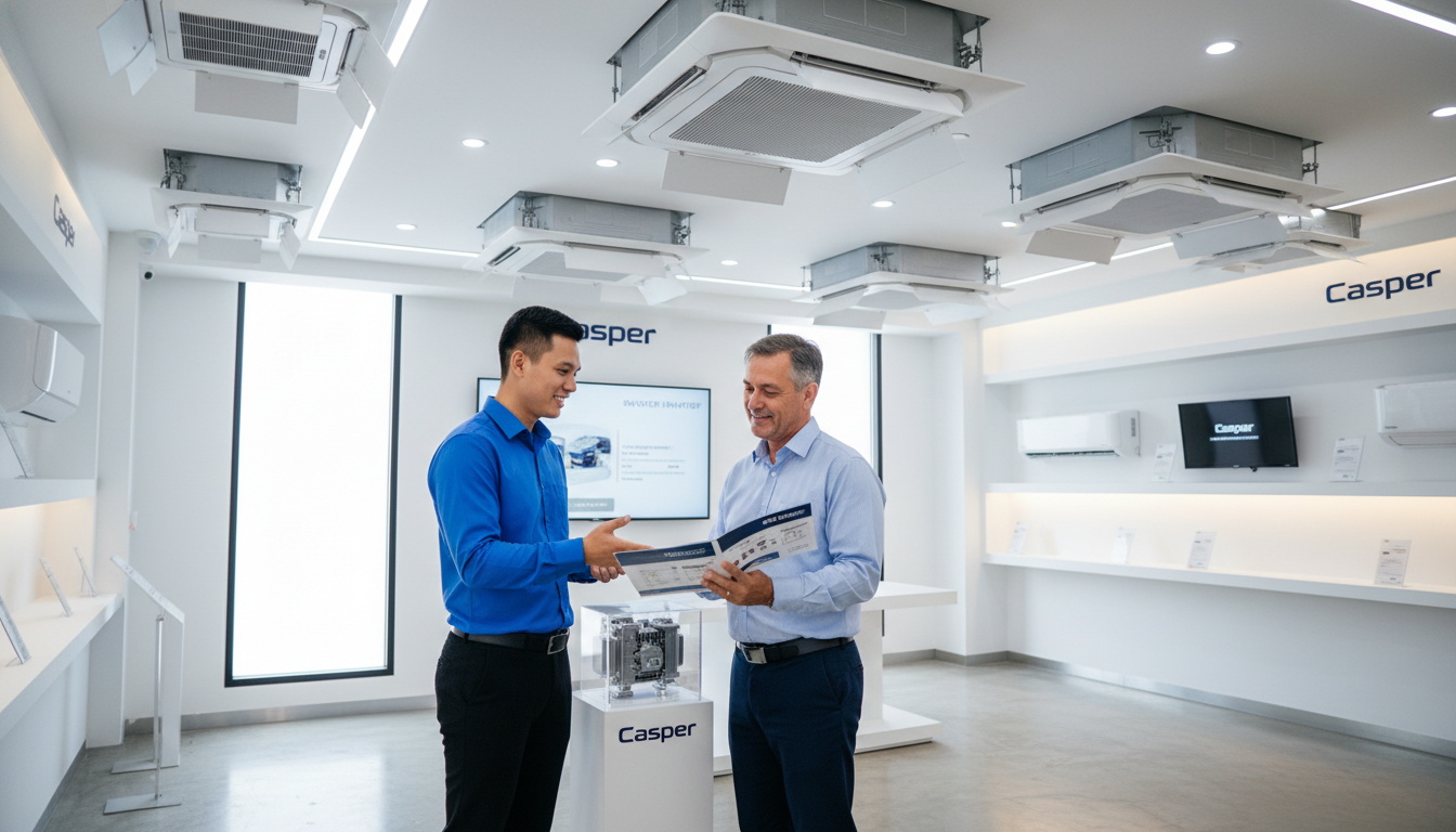 Máy lạnh âm trần casper 2 Địa Chỉ Mua Máy Lạnh Casper Âm Trần Chính Hãng, Giá Tốt Nhất Kèm Bảo Hành Uy Tín