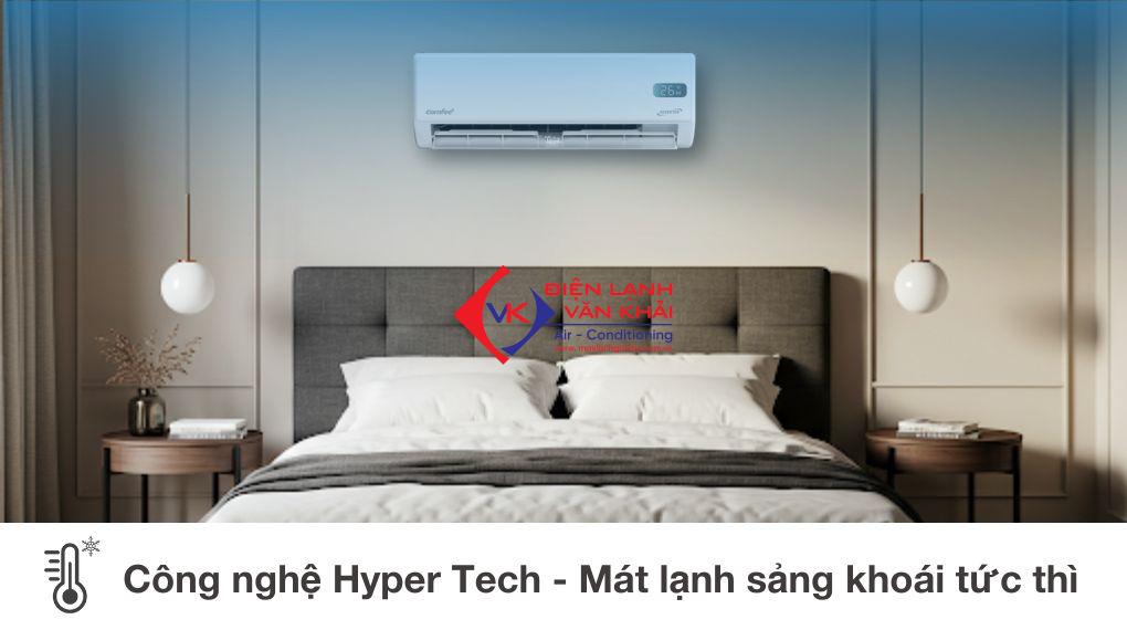 May lanh Comfee Inverter 1.5 HP CFS 13VGPF 2025 cong nghe hyper tech