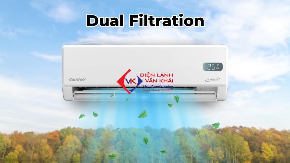 dual filtration tren may lanh comfee cfs 18vgpf