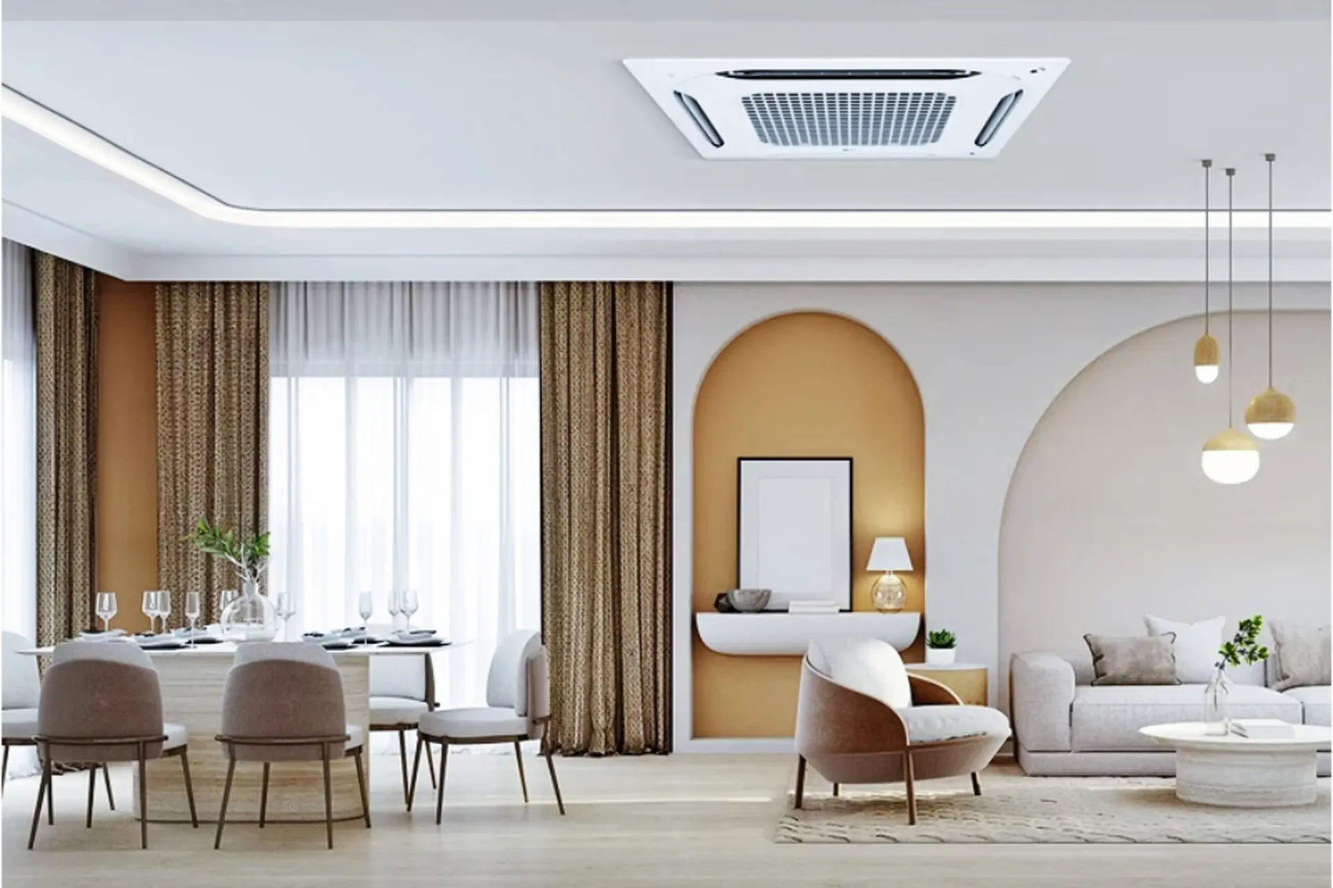 Nang Tam Khong Gian Voi May Lanh Am Tran LG Gia Chinh Hang