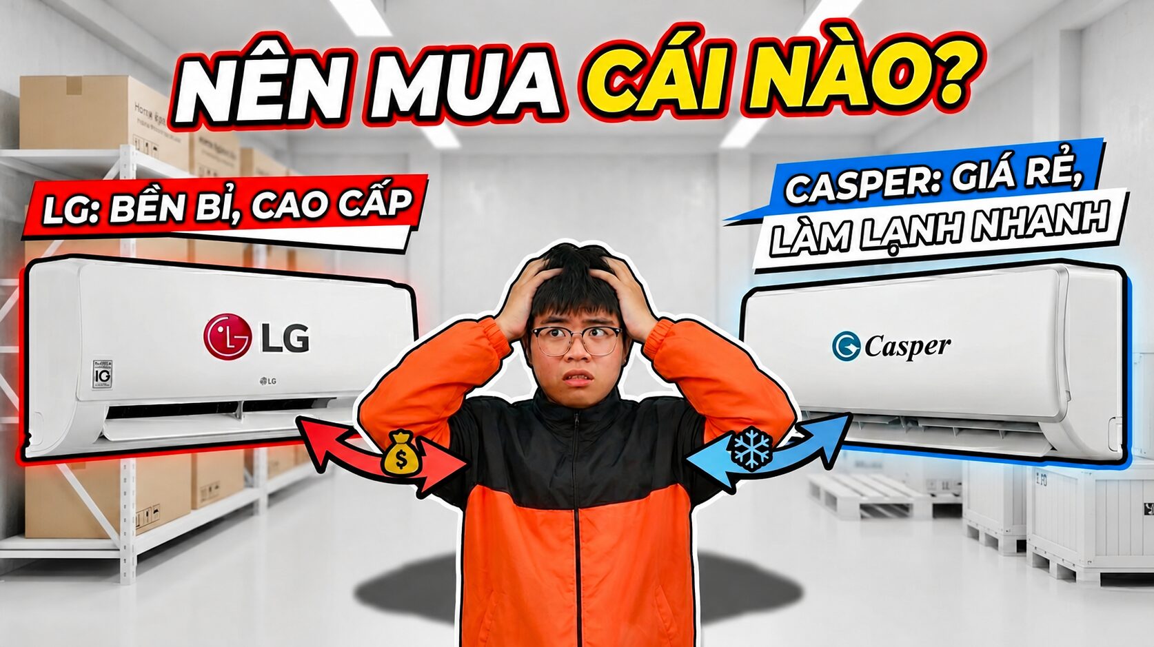 Chung cu mua may lanh LG hay Casper