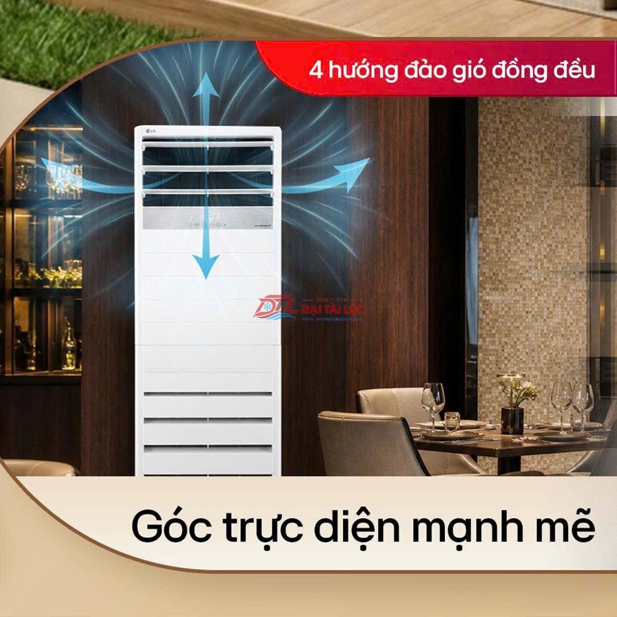 Máy lạnh tủ đứng LG Inverter 4 HP ZPNQ36GT3A1/ZUUQ36LV1  3PHA